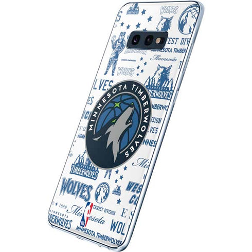 NBA Minnesota Timberwolves Historic Blast Galaxy S10e Skin