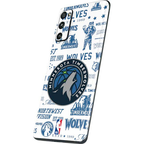 NBA Minnesota Timberwolves Historic Blast Galaxy S20 Fan Edition Skin