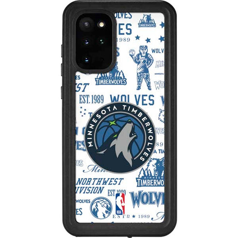 NBA Minnesota Timberwolves Historic Blast Galaxy S20 Plus Waterproof Case