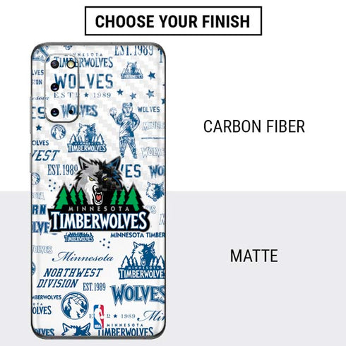 NBA Minnesota Timberwolves Historic Blast Galaxy S20 Skin