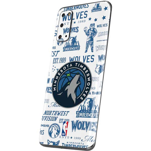 NBA Minnesota Timberwolves Historic Blast Galaxy S20 Skin