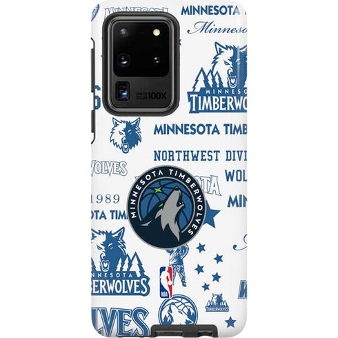NBA Minnesota Timberwolves Historic Blast Galaxy S20 Ultra 5G Pro Case