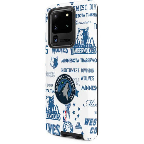 NBA Minnesota Timberwolves Historic Blast Galaxy S20 Ultra 5G Pro Case