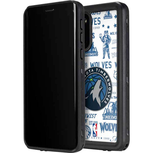 NBA Minnesota Timberwolves Historic Blast Galaxy S20 Waterproof Case