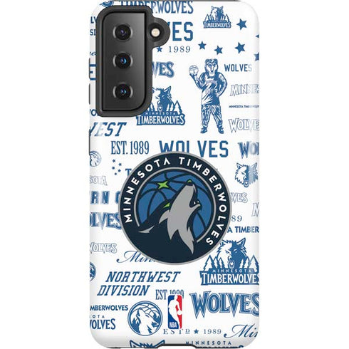 NBA Minnesota Timberwolves Historic Blast Galaxy S21 5G Pro Case