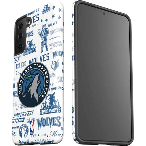 NBA Minnesota Timberwolves Historic Blast Galaxy S21 FE Pro Case