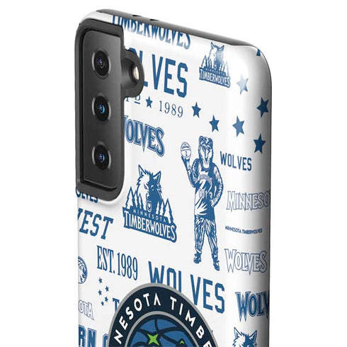 NBA Minnesota Timberwolves Historic Blast Galaxy S21 Plus 5G Pro Case