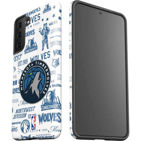 NBA Minnesota Timberwolves Historic Blast Galaxy S21 Plus 5G Pro Case