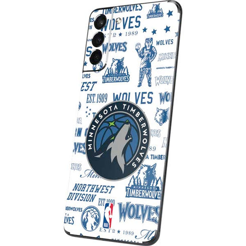 NBA Minnesota Timberwolves Historic Blast Galaxy S21 Plus 5G Skin
