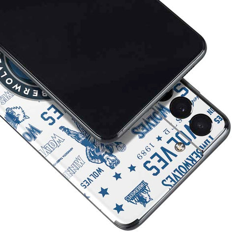 NBA Minnesota Timberwolves Historic Blast Galaxy S21 Plus 5G Skin
