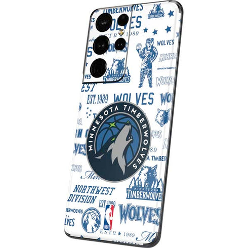 NBA Minnesota Timberwolves Historic Blast Galaxy S21 Ultra 5G Skin