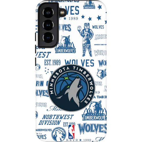 NBA Minnesota Timberwolves Historic Blast Galaxy S22 Plus Pro Case