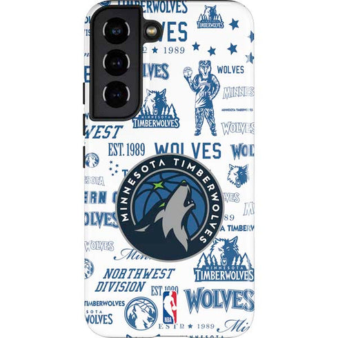 NBA Minnesota Timberwolves Historic Blast Galaxy S22 Pro Case
