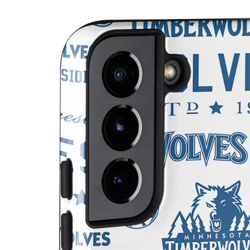 NBA Minnesota Timberwolves Historic Blast Galaxy S22 Pro Case