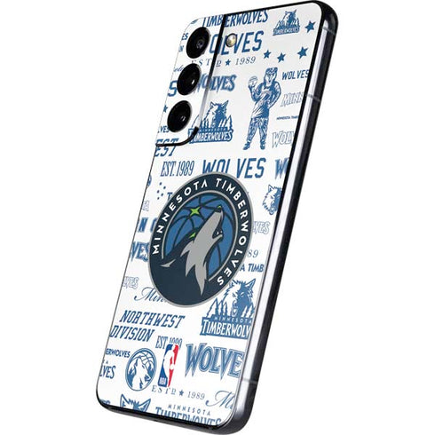 NBA Minnesota Timberwolves Historic Blast Galaxy S22 Skin