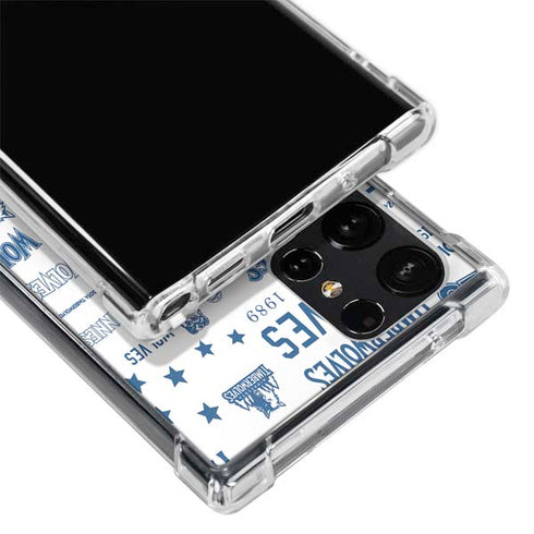 NBA Minnesota Timberwolves Historic Blast Galaxy S22 Ultra Clear Case