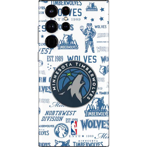 NBA Minnesota Timberwolves Historic Blast Galaxy S22 Ultra Skin