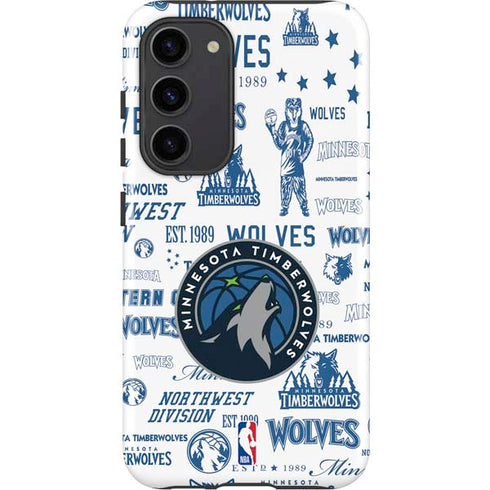 NBA Minnesota Timberwolves Historic Blast Galaxy S23 Plus Pro Case