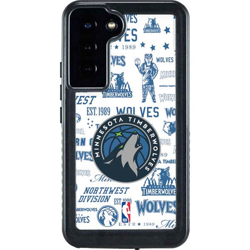 NBA Minnesota Timberwolves Historic Blast Galaxy S23 Plus Waterproof Case