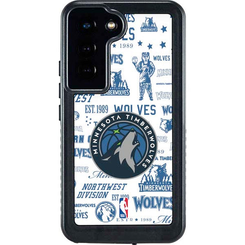 NBA Minnesota Timberwolves Historic Blast Galaxy S23 Waterproof Case