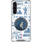 NBA Minnesota Timberwolves Historic Blast Galaxy S24 FE Clear Case