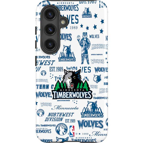 NBA Minnesota Timberwolves Historic Blast Galaxy S25 Plus Impact Case