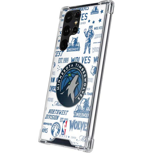 NBA Minnesota Timberwolves Historic Blast Galaxy S24 Ultra Clear Case