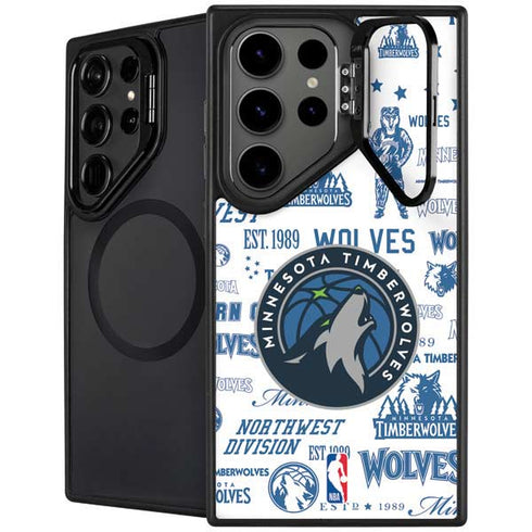 NBA Minnesota Timberwolves Historic Blast Galaxy S24 Ultra Kickstand Case