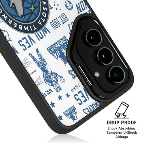 NBA Minnesota Timberwolves Historic Blast Galaxy S25 Ultra Kickstand Case