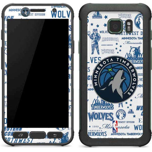 NBA Minnesota Timberwolves Historic Blast Galaxy S7 Active Skin
