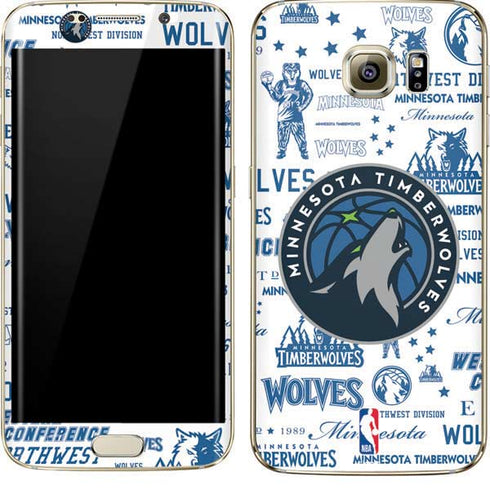 NBA Minnesota Timberwolves Historic Blast Galaxy S7 Edge Skin