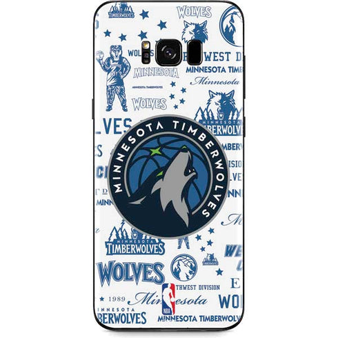 NBA Minnesota Timberwolves Historic Blast Galaxy S8 Skin