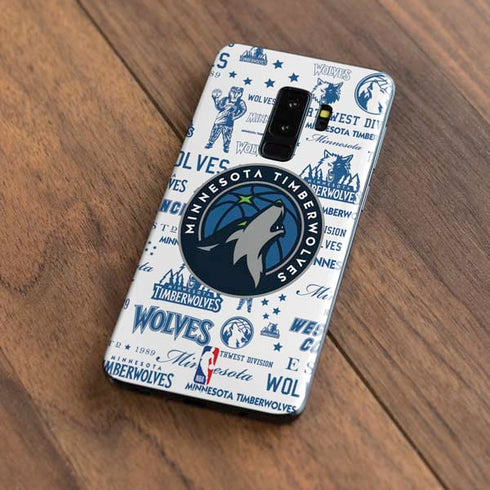 NBA Minnesota Timberwolves Historic Blast Galaxy S9 Plus Skin