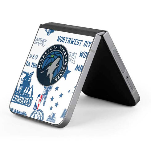NBA Minnesota Timberwolves Historic Blast Galaxy Z Flip6 Skin