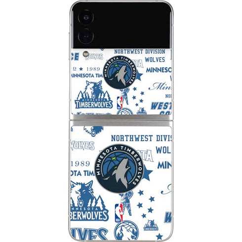 NBA Minnesota Timberwolves Historic Blast Galaxy Z Flip3 5G Skin