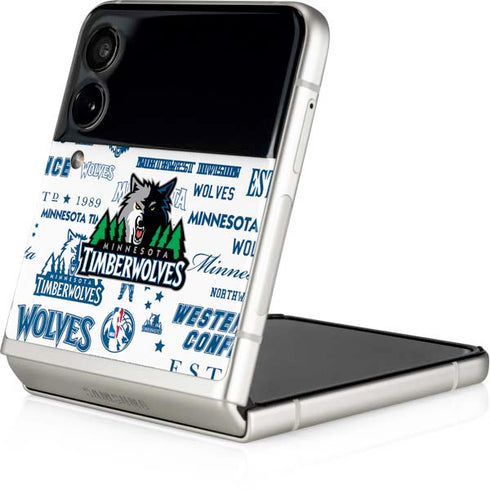 NBA Minnesota Timberwolves Historic Blast Galaxy Z Flip4 5G Skin