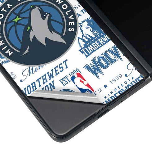 NBA Minnesota Timberwolves Historic Blast Galaxy Z Fold3 5G Skin