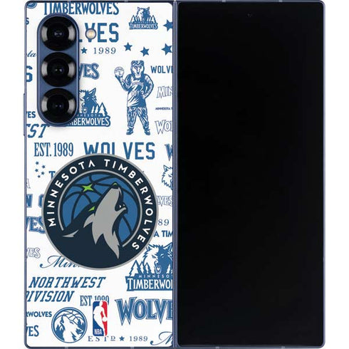 NBA Minnesota Timberwolves Historic Blast Galaxy Z Fold6 Skin