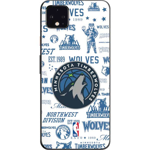 NBA Minnesota Timberwolves Historic Blast Google Pixel 4 XL Skin