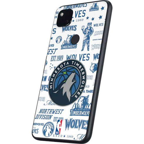 NBA Minnesota Timberwolves Historic Blast Google Pixel 4a Skin