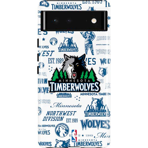 NBA Minnesota Timberwolves Historic Blast Pixel Cases