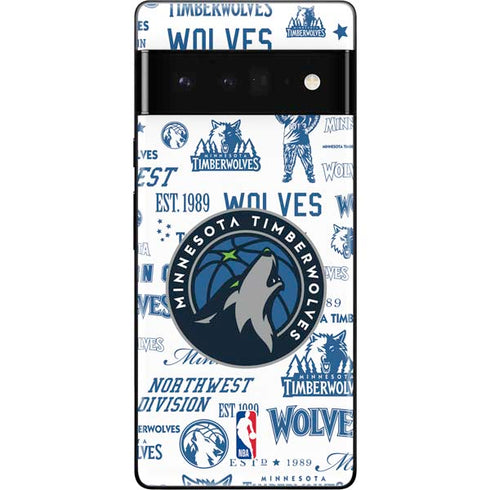 NBA Minnesota Timberwolves Historic Blast Google Pixel 6 Pro Skin