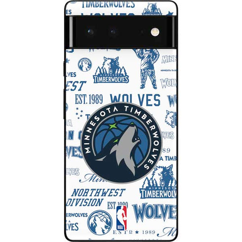 NBA Minnesota Timberwolves Historic Blast Google Pixel 6 Skin