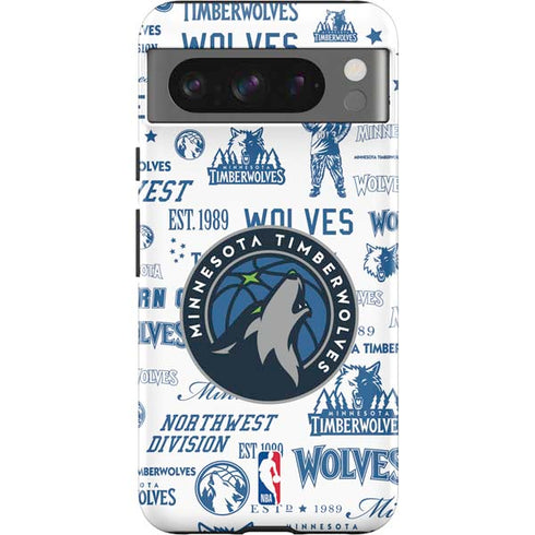 NBA Minnesota Timberwolves Historic Blast Pixel Cases