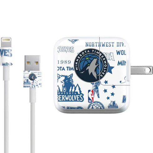 NBA Minnesota Timberwolves Historic Blast iPad Charger (10W USB) Skin