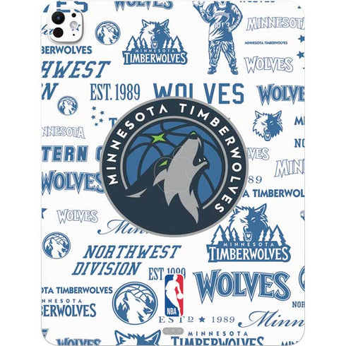 NBA Minnesota Timberwolves Historic Blast iPad Pro 13in M4 (2024) Skin