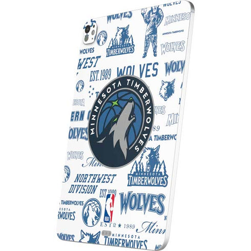 NBA Minnesota Timberwolves Historic Blast iPad Pro 13in M4 (2024) Skin