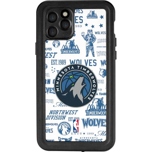 NBA Minnesota Timberwolves Historic Blast iPhone 11 Pro Waterproof Case