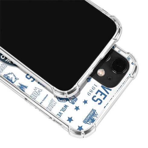 NBA Minnesota Timberwolves Historic Blast iPhone 12 Mini Clear Case