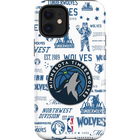 NBA Minnesota Timberwolves Historic Blast iPhone 12 Mini Impact Case